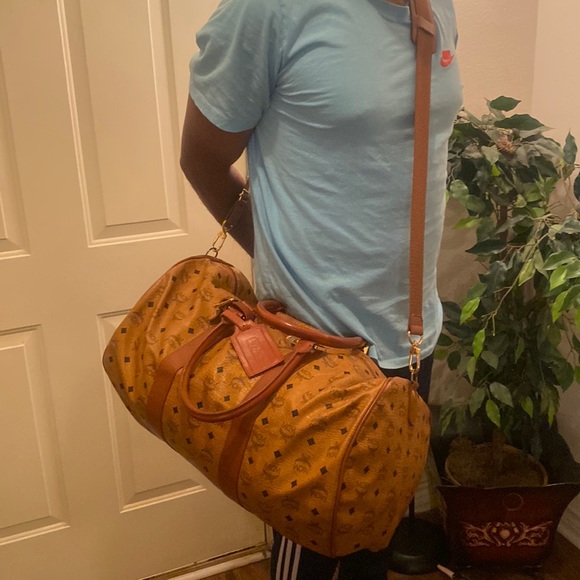 MCM Handbags - Authentic MCM Boston Travel Bag